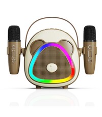 Ntech Karaoke Set vlinders -  karaoke microfoon kinderen Bruin Panda