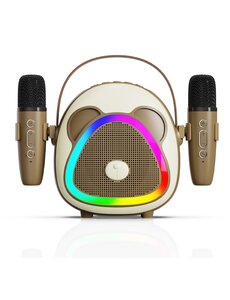 Ntech Karaoke Set vlinders -  karaoke microfoon kinderen Bruin Panda