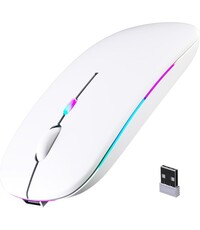 Ntech Ntech - Muis Draadloos - Draadloze Muis Laptop Wit