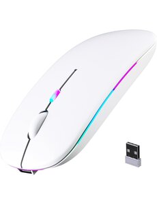 Ntech Ntech - Muis Draadloos - Draadloze Muis Laptop Wit