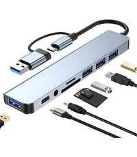 Ntech usb c hub - docking station laptop - 8 in 1 USB Extender
