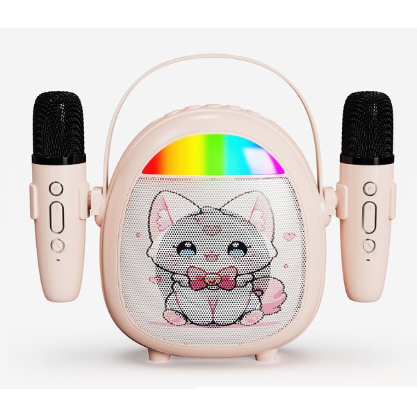 Ntech Karaoke Set kat -  karaoke microfoon kinderen Roze - karaoke kinderen - Bluetooth Speaker - Karaokeset voor Volwassenen en Kinderen