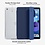 Ntech Hoes geschikt voor iPad 2021 hoes Donker Blauw - Tablet hoes iPad 9/8/7 10.2 inch (9e generatie 2021 / 8e generatie 2020 / 7e generatie 2019) - hoes Smart Case met Harde Doorzichtige Achterkant en Pencil Slot