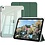 Ntech Hoes Geschikt voor iPad Air 11 inch hoes Pine Groen /  iPad Air M4 / M3 (2025 2026)  hoes Smart Case met Harde Doorzichtige Achterkant en Pencil Slot - iPad Pro 11 Inch 2022/2021/2020/2018/ iPad Air 5th/4th Generation Tri Fold Tablet