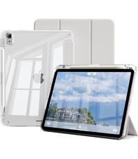 Ntech Hoes Geschikt voor iPad Air 2025 Grijs hoes