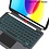 Ntech Ntech - Toetsenbord Geschikt voor iPad 2025 hoes Zwart - A16 hoes 11 inch / iPad 10e generatie (2022) 10.9 inch bluetooth toetsenbord QWERTY - Cover met Touchpad Muis Pencil Houder - Bluetooth Magnetisch Smart Folio Keyboard Case