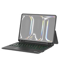 Ntech Ntech - Toetsenbord Geschikt voor iPad 9/8/7 10.2 inch hoes Zwart