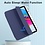 Ntech Hoes geschikt voor iPad 2025 hoes Donker Blauw - iPad A16 hoes 11th Generation hoes - iPad 2022 hoes Smart Case met Harde Doorzichtige Achterkant en Pencil Slot