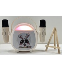 Ntech Karaoke Set kat - karaoke microfoon kindere wit konijn