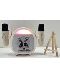 Ntech Karaoke Set kat - karaoke microfoon kindere wit konijn
