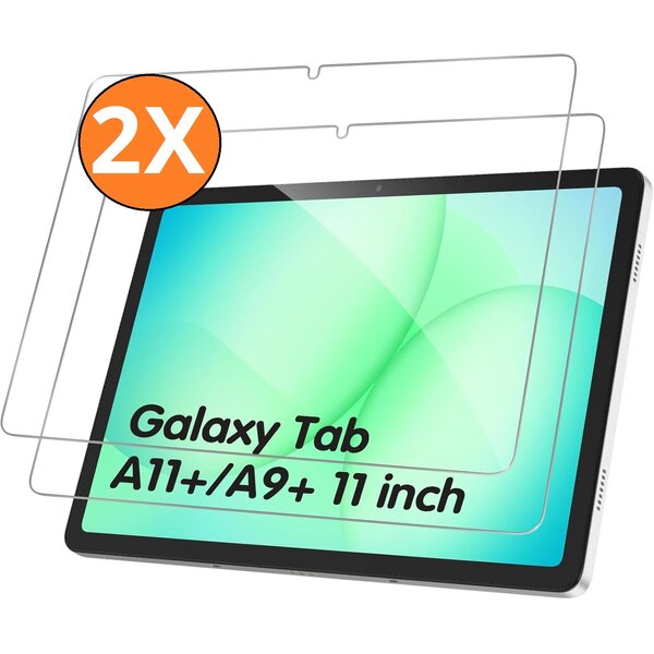 Ntech Screenprotecor Geschikt voor Samsung Galaxy Tab A11 Plus 2025 - Bescherm Glas Tempered Glass Screen Protector - 2pack