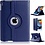 Ntech Hoes geschikt voor iPad 2025 hoes Donker Blauw -iPad A16 hoes 11th Generation 11 Inch 2025 draaibare bookcase 360° Case met USB C Adapter - USB C oplader- Slim Snellader 20W Met USB C Kabel 1m - Ntech COMBI-SET