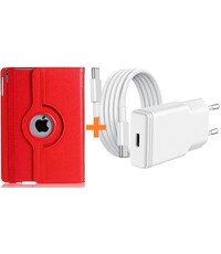 Ntech Hoes geschikt voor iPad 2025 hoes Rood