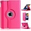 Ntech Hoes geschikt voor iPad 2025 hoes Roze -iPad A16 hoes 11th Generation 11 Inch 2025 draaibare bookcase 360° Case met USB C Adapter - USB C oplader- Slim Snellader 20W Met USB C Kabel 1m - Ntech COMBI-SET