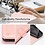 Ntech Hoesje Geschikt voor iPhone 16e / iPhone 17e hoesje bookcase Rose goud met screenprotectors 2 stuks