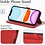 Ntech Hoesje Geschikt voor iPhone 11 hoesje bookcase Rood met screenprotectors 2 stuks
