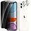 Ntech Privacy screenprotector Geschikt voor iPhone 11 screenprotector Privacy Met iPhone 11 camera lens - Complete bescherming voor iPhone 11 scherm en camera in één set - 2X