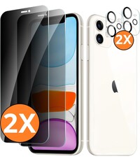 Ntech Privacy screenprotector Geschikt voor iPhone 11 screenprotector Privacy