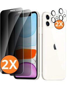 Ntech Privacy screenprotector Geschikt voor iPhone 11 screenprotector Privacy