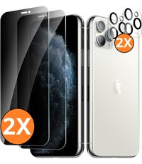 Ntech Privacy screenprotector Geschikt voor iPhone 11 Pro Max screenprotector