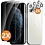 Ntech Privacy screenprotector Geschikt voor iPhone 11 Pro Max screenprotector Privacy Met iPhone 11 pro Max camera lens - Complete bescherming voor iPhone 11 Pro Max scherm en camera in één set - 2X