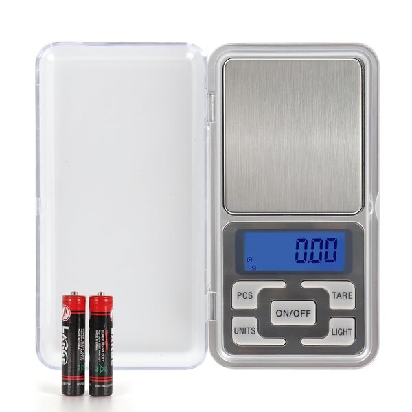 Ntech Keukenweegschaal Digitaal 500g -  Precisie Weegschaal - weegschaal 0 01 gram Incl. Batterijen