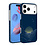 Ntech Hoesje Geschikt voor iPhone 17 Pro Hoesje Blauw Sunset - Carbon Hoesje Geschikt voor MagSafe iPhone 17 Pro - Shockproof Back Cover