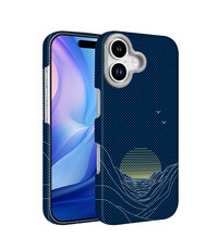 Ntech Hoesje Geschikt voor iPhone 17 Hoesje Blauw Sunset