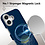 Ntech Hoesje Geschikt voor iPhone 16 Hoesje Blauw Sunset - Carbon Hoesje Geschikt voor MagSafe iPhone 16 - Shockproof Back Cover