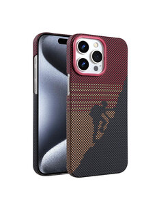 Ntech Hoesje Geschikt voor iPhone 15 Pro Hoesje Rood