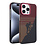 Ntech Hoesje Geschikt voor iPhone 15 Pro Hoesje Rood - Carbon Hoesje Geschikt voor MagSafe iPhone 15 Pro - Shockproof Back Cover