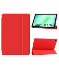Ntech Hoes Geschikt voor Samsung Galaxy Tab A11 Plus hoes Rood