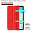 Ntech Hoes Geschikt voor Samsung Galaxy Tab A11 Plus hoes Rood – Tablet hoes tri-fold bookcase met auto/wake functie
