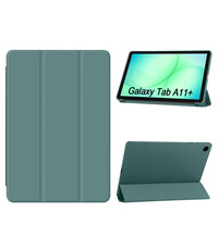 Ntech Hoes Geschikt voor Samsung Galaxy Tab A11 Plus hoes Pine Groen