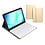 Ntech Ntech - Hoes Toetsenbord Geschikt voor Samsung Galaxy Tab A11 Plus Hoes Goud / Beschermhoes Galaxy Tab A9 Plus bluetooth toetsenbord QWERTY - Coverhoesje met Touchpad Muis Pencil Houder - Smart Folio Keyboard