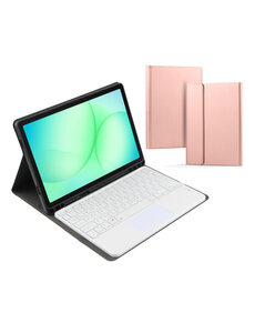 Ntech Ntech - Hoes Toetsenbord Geschikt voor Samsung Galaxy Tab A11 Plus Hoes Rose Goud