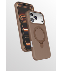 Ntech Hoesje Geschikt voor iPhone 17 Pro Max hoesje zacht siliconen Desert Gold