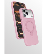 Ntech Hoesje Geschikt voor iPhone 17 Pro Max hoesje zacht siliconen Licht Roze