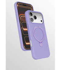 Ntech Hoesje Geschikt voor iPhone 17 Pro Max hoesje zacht siliconen Lila