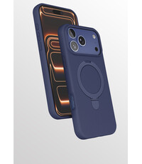 Ntech Hoesje Geschikt voor iPhone 17 Pro hoesje zacht siliconen Navy