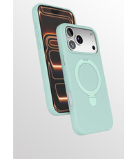 Ntech Hoesje Geschikt voor iPhone 17 Pro hoesje zacht siliconen Mint Groen