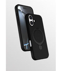 Ntech Hoesje Geschikt voor iPhone 17 hoesje zacht siliconen Zwart