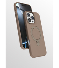 Ntech Hoesje Geschikt voor iPhone 16 Pro Max  hoesje zacht siliconen Desert Goud