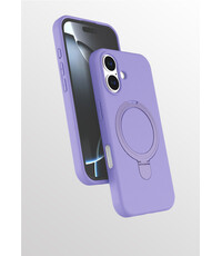 Ntech Hoesje Geschikt voor iPhone 16 Plus hoesje zacht siliconen Lila