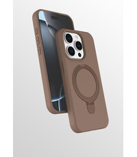 Ntech Hoesje Geschikt voor iPhone 15 Pro Max hoesje zacht siliconen Desert Goud