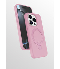 Ntech Hoesje Geschikt voor iPhone 15 Pro hoesje zacht siliconen Licht Roze