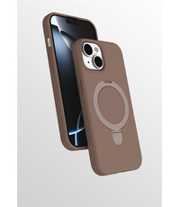 Ntech Hoesje Geschikt voor iPhone 15 hoesje zacht siliconen Desert Goud