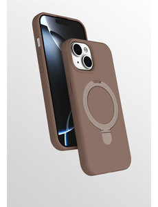 Ntech Hoesje Geschikt voor iPhone 15 hoesje zacht siliconen Desert Goud