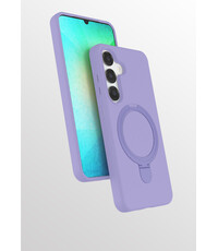 Ntech Hoesje Geschikt voor Samsung S25 / S24 hoesje zacht siliconen Lila