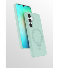 Ntech Hoesje Geschikt voor Samsung S25 / S24 hoesje zacht siliconen Mint Groen